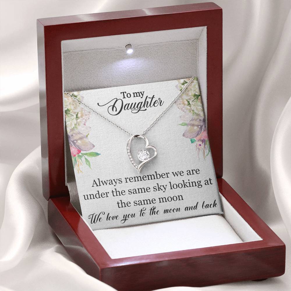 To My Daughter-Under The Same Sky-Forever Love Necklace