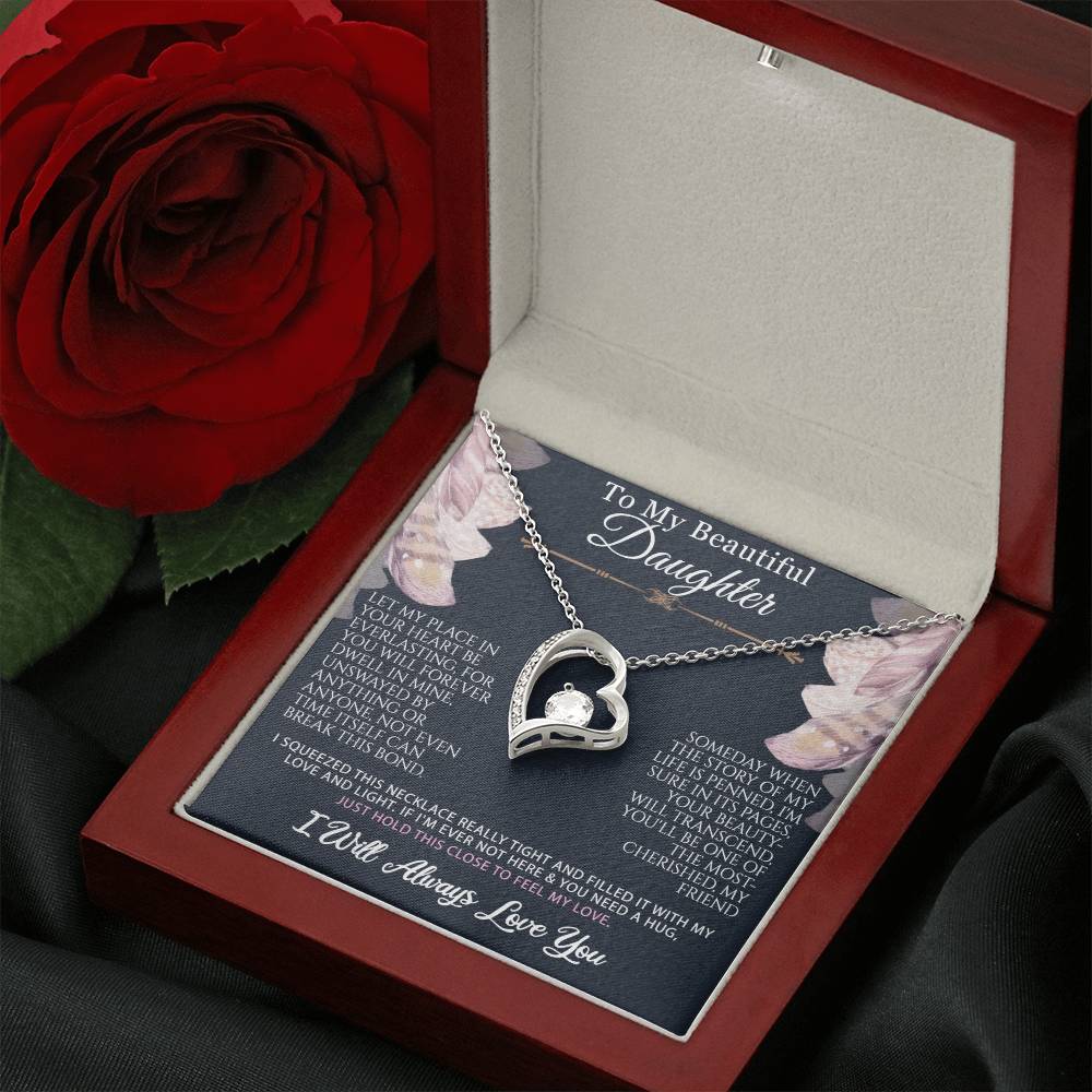 To My Daughter-Everlasting Love- Forever Love Necklace