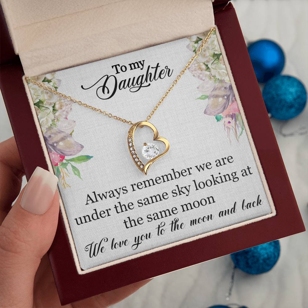 To My Daughter-Under The Same Sky-Forever Love Necklace