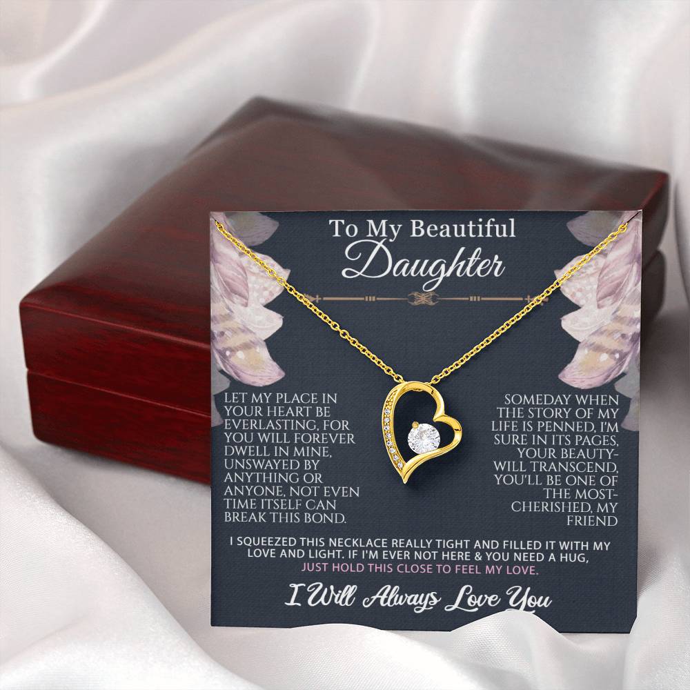 To My Daughter-Everlasting Love- Forever Love Necklace