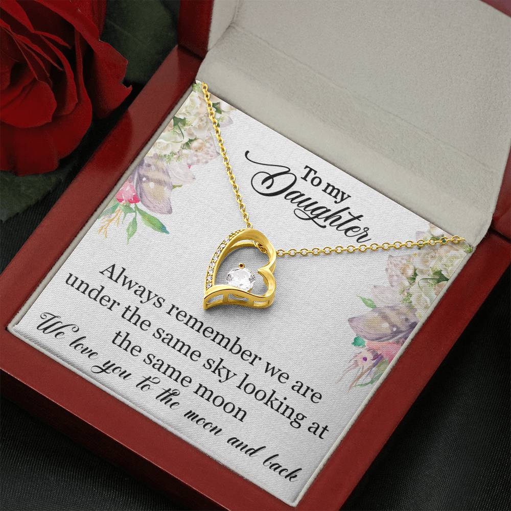 To My Daughter-Under The Same Sky-Forever Love Necklace