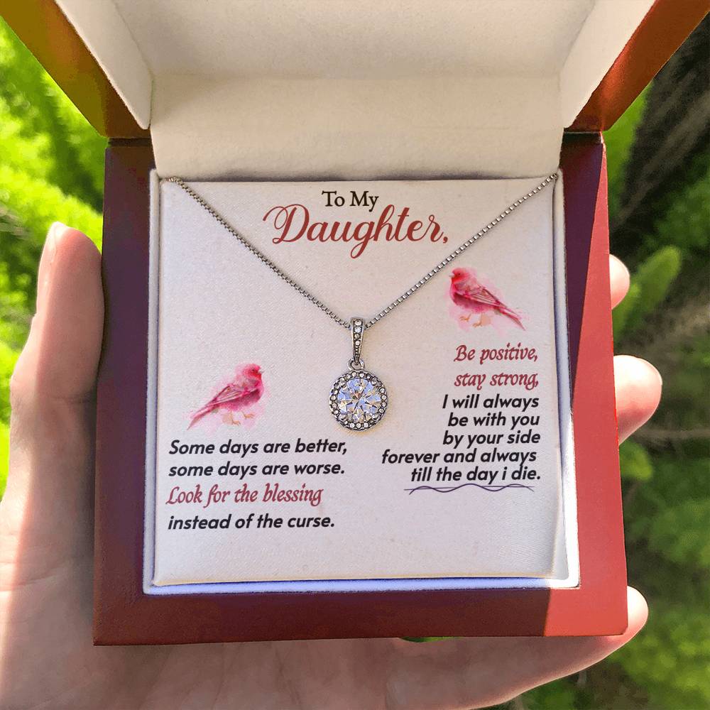 To My Daughter Look For The Blessing - For Daughter's From Parents - Eternal Hope Necklace