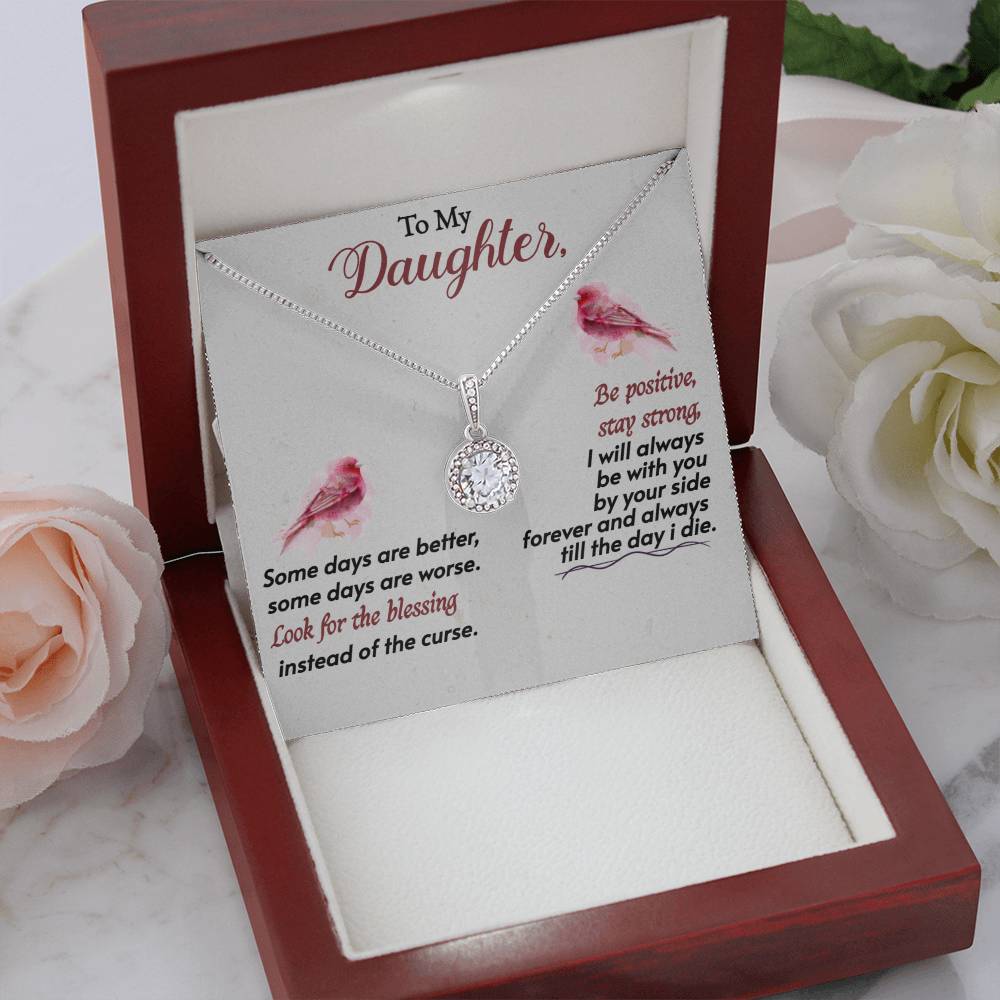 To My Daughter Look For The Blessing - For Daughter's From Parents - Eternal Hope Necklace