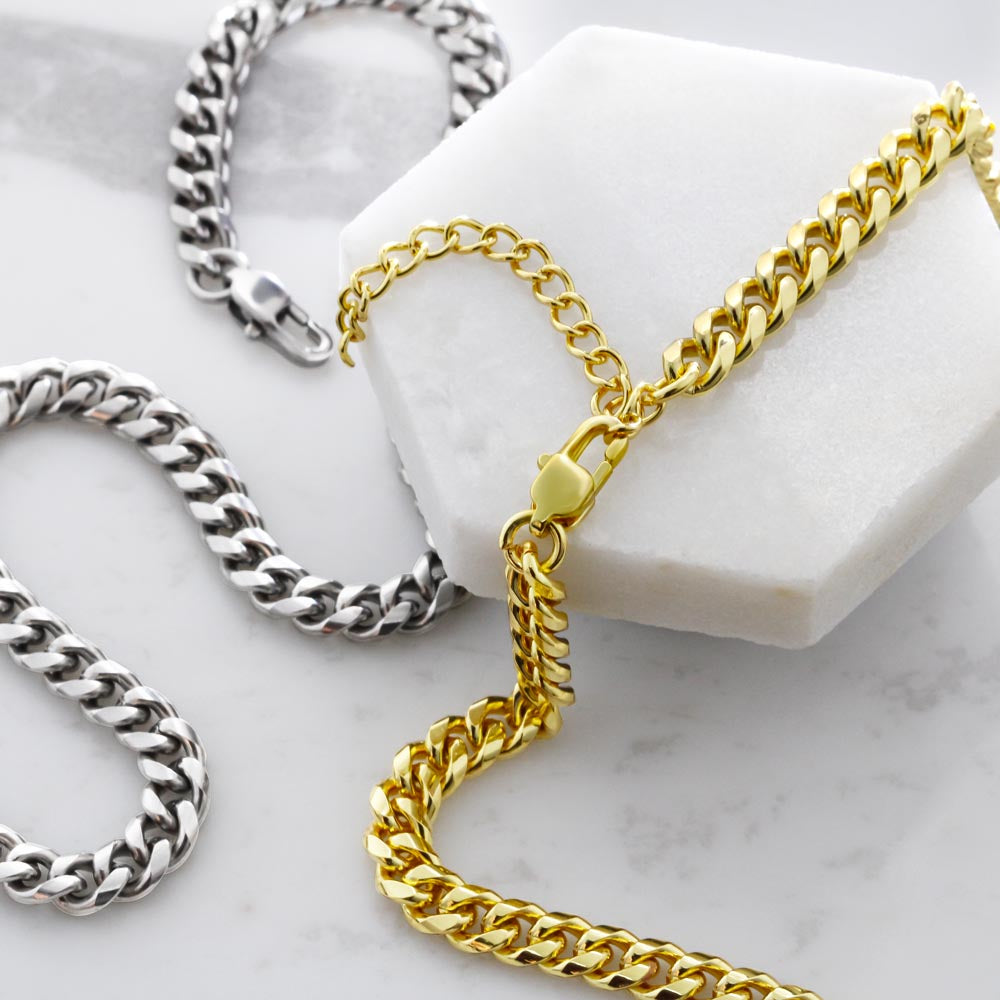 To My Man-The Day We Met-Cuban Link Chain