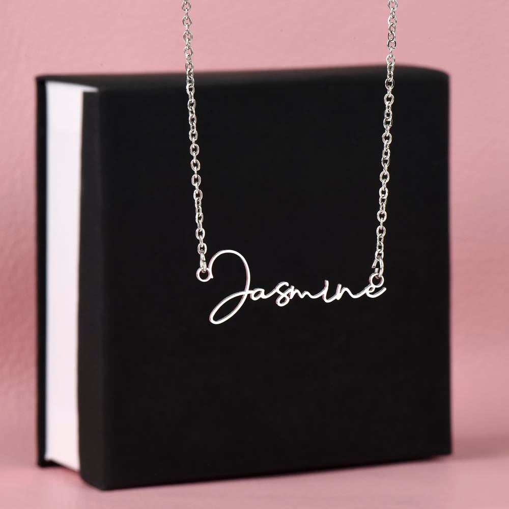 Signature Name Necklace - Custom Name